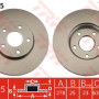 Kočioni disk TRW DF4465
