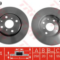 Kočioni disk TRW DF4469