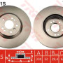Kočioni disk TRW DF4471S