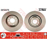 Kočioni disk TRW DF4475