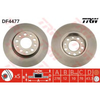 Kočioni disk TRW DF4477