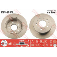 Kočioni disk TRW DF4481S