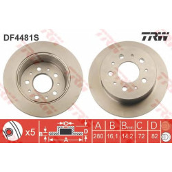 Kočioni disk TRW DF4481S