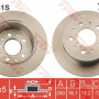 Kočioni disk TRW DF4481S
