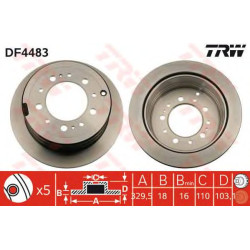 Kočioni disk TRW DF4483