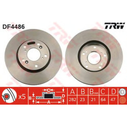 Kočioni disk TRW DF4486