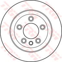 Kočioni disk TRW DF4487S