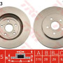 Kočioni disk TRW DF4493