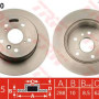 Kočioni disk TRW DF4500