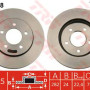 Kočioni disk TRW DF4508