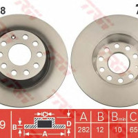 Kočioni disk TRW DF4558