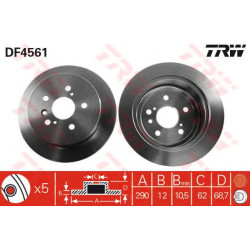 Kočioni disk TRW DF4561