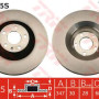 Kočioni disk TRW DF4695S