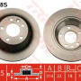 Kočioni disk TRW DF4718S