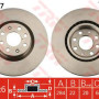 Kočioni disk TRW DF4737