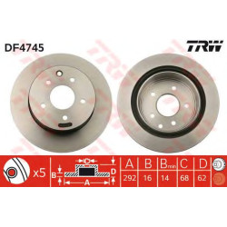 Kočioni disk TRW DF4745