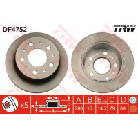 Kočioni disk TRW DF4752