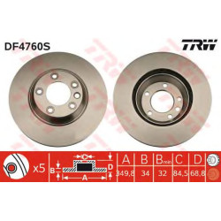 Kočioni disk TRW DF4760S