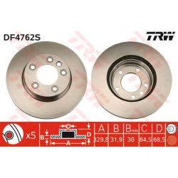 Kočioni disk TRW DF4762S