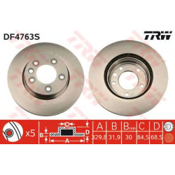 Kočioni disk TRW DF4763S