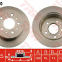 Kočioni disk TRW DF4770