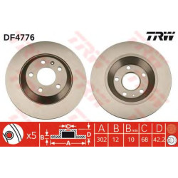 Kočioni disk TRW DF4776