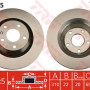 Kočioni disk TRW DF4785