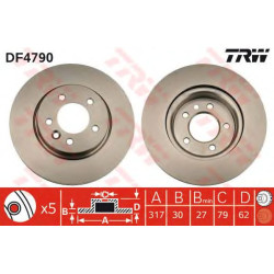 Kočioni disk TRW DF4790