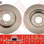 Kočioni disk TRW DF4790