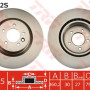 Kočioni disk TRW DF4792S