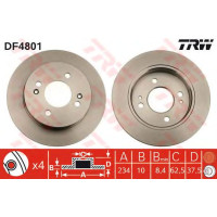 Kočioni disk TRW DF4801