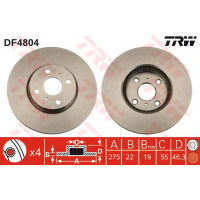 Kočioni disk TRW DF4804
