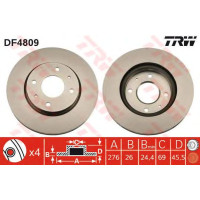Kočioni disk TRW DF4809