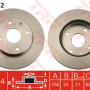 Kočioni disk TRW DF4812