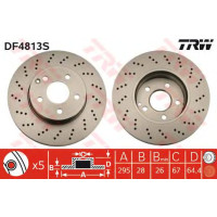 Kočioni disk TRW DF4813S