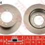 Kočioni disk TRW DF4814
