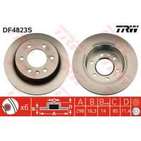 Kočioni disk TRW DF4823S
