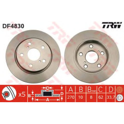 Kočioni disk TRW DF4830
