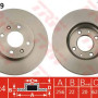 Kočioni disk TRW DF4839