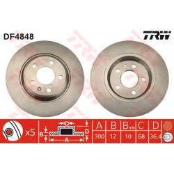 Kočioni disk TRW DF4848