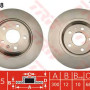 Kočioni disk TRW DF4848