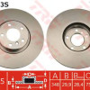 Kočioni disk TRW DF4853S