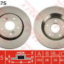 Kočioni disk TRW DF4857S