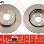 Kočioni disk TRW DF4864S