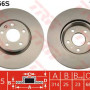 Kočioni disk TRW DF4866S