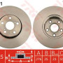 Kočioni disk TRW DF4871