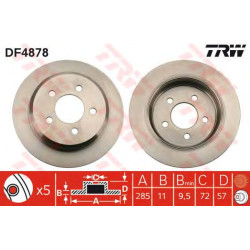 Kočioni disk TRW DF4878
