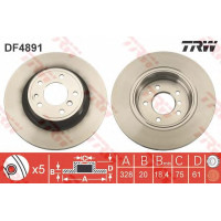 Kočioni disk TRW DF4891