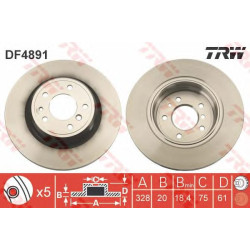 Kočioni disk TRW DF4891