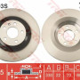 Kočioni disk TRW DF4893S